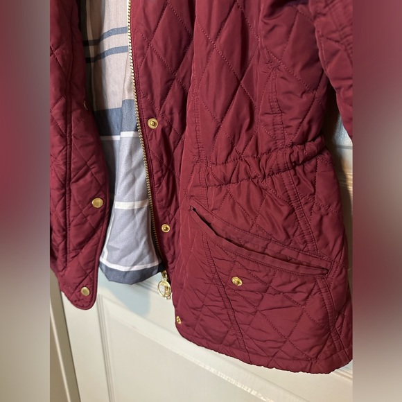 Barbour Burgundy Quilted Jacket - Picture 4 of 6